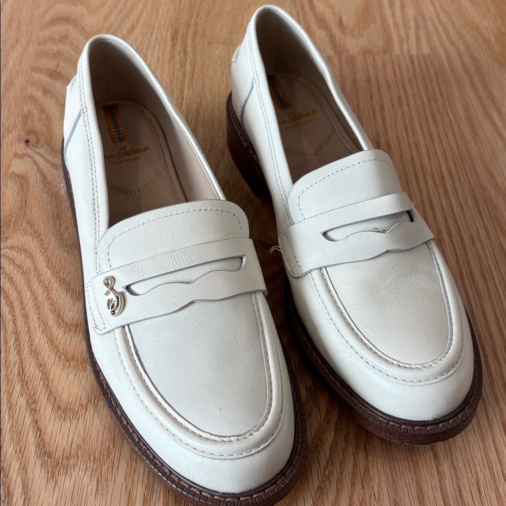 SAM EDELMAN Colin Loafer in Modern Ivory Size 7.5 - Picture 2 of 7